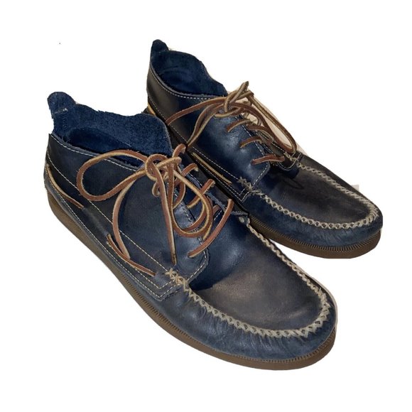 Sperry Other - Sperry Mens Size 12 Blue Leather Lace Up Chukka Boots Shoes
